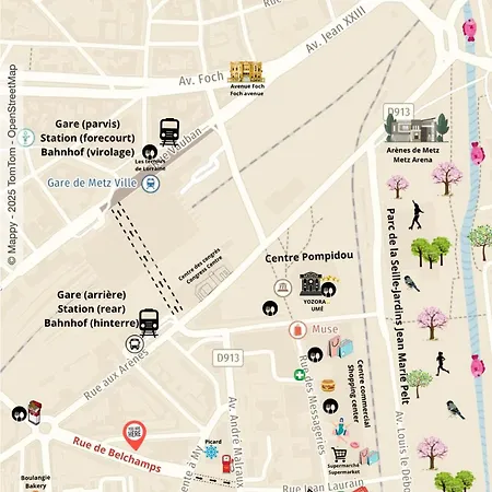 Le Cocon Blanc -t2 Cosy Avec Parking Prive & Balcon - Gare, Nouvelle מץ