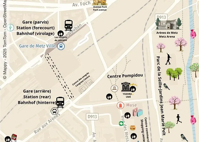 Le Cocon Blanc -t2 Cosy Avec Parking Prive & Balcon - Gare, Nouvelle Metz